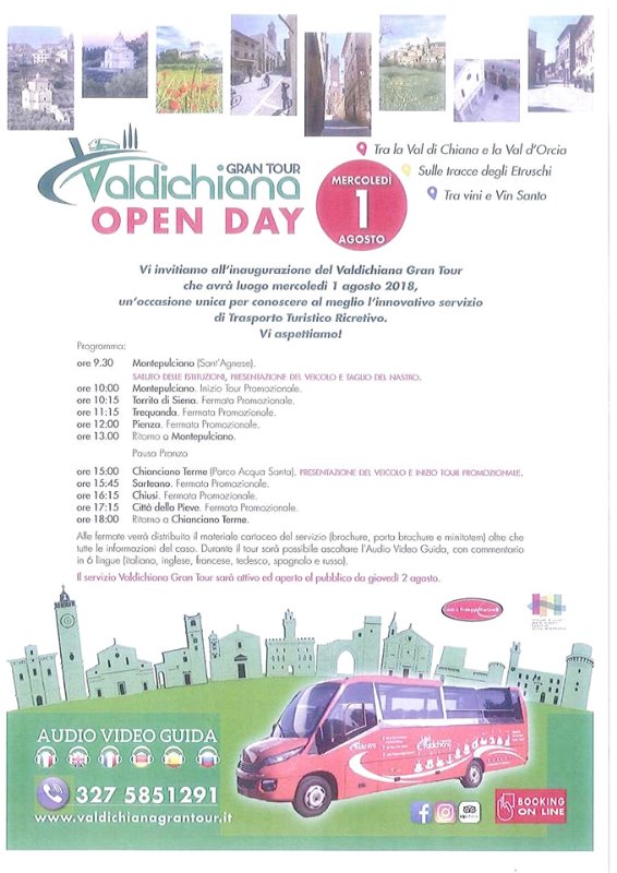 open day Valdichiana Gran Tour